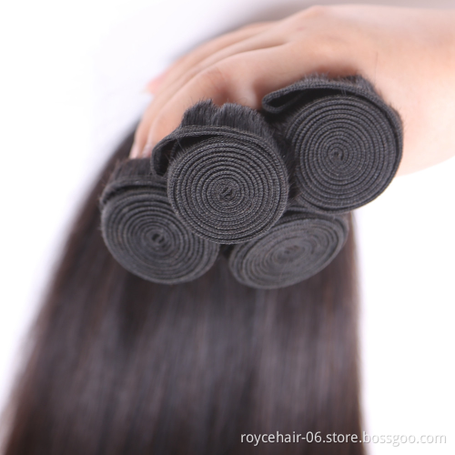 All Real unprocessed Indian Raw Virgin Hair weave  silky straight  Human Hair Extensions